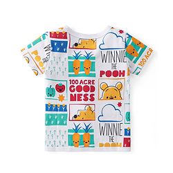 Babyhug Disney 100% Cotton Knit Half Sleeves Front Open Jhablas with Winnie the Pooh Graphics Pack Of 3 - Multicolour