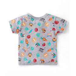 Babyhug Disney 100% Cotton Knit Half Sleeves Front Open Jhablas with Winnie the Pooh Graphics Pack Of 3 - Multicolour