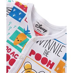 Babyhug Disney 100% Cotton Knit Half Sleeves Front Open Jhablas with Winnie the Pooh Graphics Pack Of 3 - Multicolour