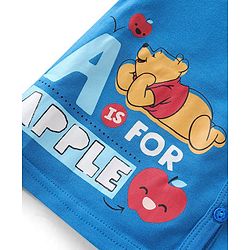 Babyhug Disney 100% Cotton Knit Half Sleeves Front Open Jhablas with Winnie the Pooh Graphics Pack Of 3 - Multicolour