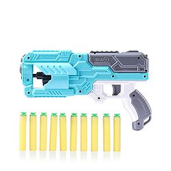 Babyhug Dart Gun With 6 Rotating Drum & 10 Soft Bullet Darts - Blue