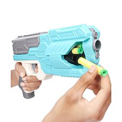 Babyhug Dart Gun With 6 Rotating Drum & 10 Soft Bullet Darts - Blue