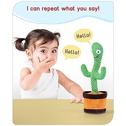 Babyhug Dancing Cactus Talking Toy - Green
