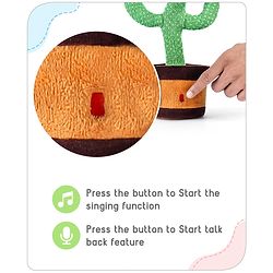 Babyhug Dancing Cactus Talking Toy - Green