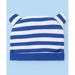 Babyhug 100% Cotton Knit Full Sleeves  Onesies with Leggings Cap & Mittens Koala Print - Blue & White