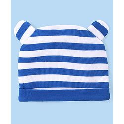 Babyhug 100% Cotton Knit Full Sleeves  Onesies with Leggings Cap & Mittens Koala Print - Blue & White