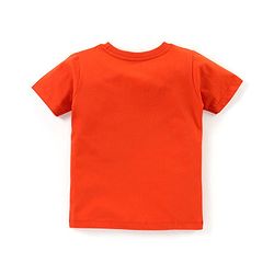 Babyhug Cotton Knit Half Sleeves Surfing Shark Print Night Suit - Red