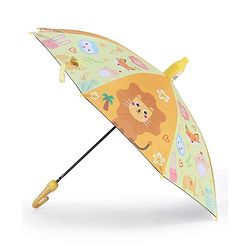 Babyhug Umbrella With Animal Print - Multicolor
