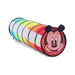 Babyhug Disney Mickey Mouse 6 Feet Long Foldable Crawling Tunnel - Red