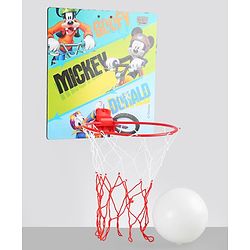 Babyhug Disney Mickey Mouse Basket Ball Play Set - Multicolor