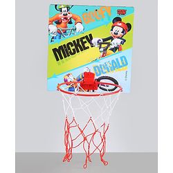 Babyhug Disney Mickey Mouse Basket Ball Play Set - Multicolor