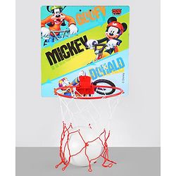 Babyhug Disney Mickey Mouse Basket Ball Play Set - Multicolor