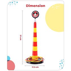 Babyhug Disney Mickey Hoopy Loopy Fun Stacking Ring Toss - Yellow & Red