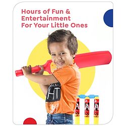 Babyhug Disney Junior Mickey Mouse Cricket Set Size 1 - Red & Yellow