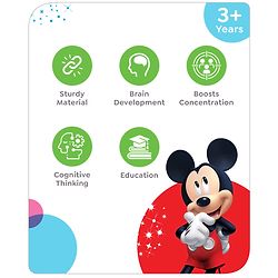 Babyhug Disney Mickey Mouse 8 in 1 Easel Board - Multicolor