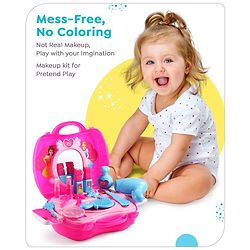 Babyhug Disney Princess My Vanity Makeup Suitcase Playset 21 Pieces - Pink
