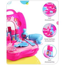 Babyhug Disney Princess My Vanity Makeup Suitcase Playset 21 Pieces - Pink