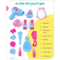 Babyhug Disney Princess My Vanity Makeup Suitcase Playset 21 Pieces - Pink