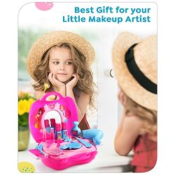 Babyhug Disney Princess My Vanity Makeup Suitcase Playset 21 Pieces - Pink