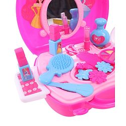 Babyhug Disney Princess My Vanity Makeup Suitcase Playset 21 Pieces - Pink