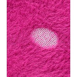 Babyhug Knitted Full Sleeves Pullover Sweater with Polka Dots Design - Fuschia