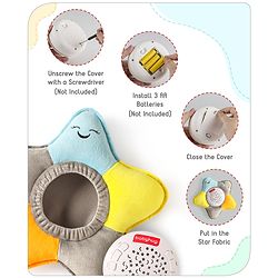 Babyhug Dreamy Light Projector - Multicolor | Soothing Starry Night Light Projector | Creates Calming Sleep Ambiance | Gentle & Safe for Babies | BIS Certified