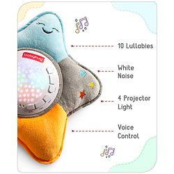 Babyhug Dreamy Light Projector - Multicolor | Soothing Starry Night Light Projector | Creates Calming Sleep Ambiance | Gentle & Safe for Babies | BIS Certified