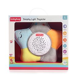 Babyhug Dreamy Light Projector - Multicolor | Soothing Starry Night Light Projector | Creates Calming Sleep Ambiance | Gentle & Safe for Babies | BIS Certified