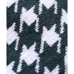Babyhug Full Length Fleece and Woolen Lounge Pant Abstract Design - Olive