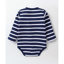 Babyhug 100% Cotton Knit Full Sleeves Alphabet Print Onesies Pack of 3 - Multicolour