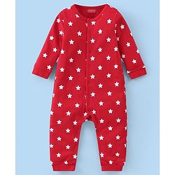 Babyhug 100% Cotton Knit Full Sleeves Romper Alphabet Print Pack of 2- Multicolor