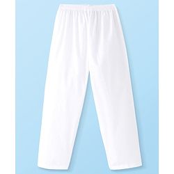 Babyhug Cambric Woven Full Sleeves Embroidered Kurta & Pyjama Set - Off White