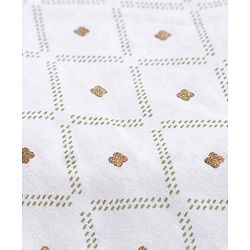 Babyhug Cambric Woven Full Sleeves Embroidered Kurta & Pyjama Set - Off White
