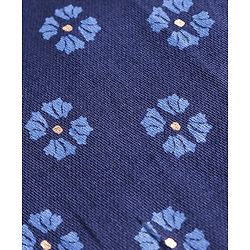 Babyhug Cabric Woven Full Sleeves Floral Printed Kurta & Pyjama Set - Navy Blue