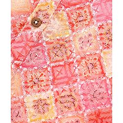 Babyhug Cambric Woven Full Sleeves Floral Embroidered Kurta Pyjama Set - Peach