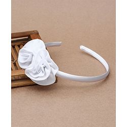 Babyhug Hair Band Floral Applique - White