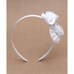Babyhug Hair Band Floral Applique - White