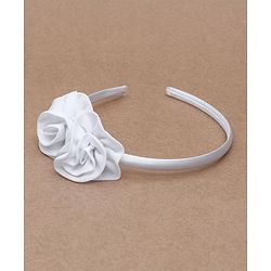 Babyhug Hair Band Floral Applique - White