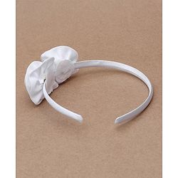 Babyhug Hair Band Floral Applique - White