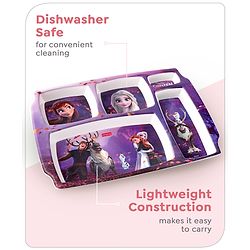 Babyhug Disney Frozen Princess 5 sectioned Melamine Plate - Multicolor