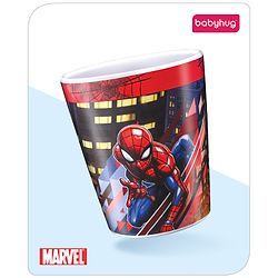 Babyhug Marvel Kids Tumbler With Spiderman Theme Multicolor - 280 ml