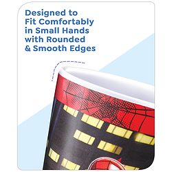Babyhug Marvel Kids Tumbler With Spiderman Theme Multicolor - 280 ml