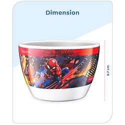 Babyhug Marvel Sydney Bowl With Spiderman Theme Red -380 ml