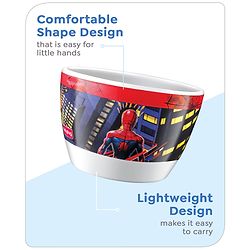 Babyhug Marvel Sydney Bowl With Spiderman Theme Red -380 ml