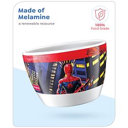 Babyhug Marvel Sydney Bowl With Spiderman Theme Red -380 ml