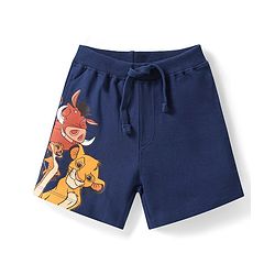Babyhug Cotton Knit Half Sleeves T-Shirt & Shorts Set With The Lion King Graphics - Blue