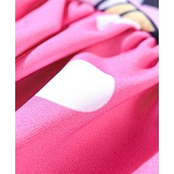 Babyhug Disney  Sleeveless Frock Swimsuit with Minnie Mouse Graphics- Pink
