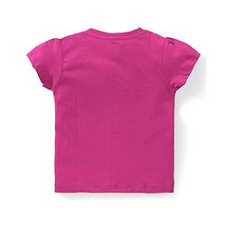 Babyhug Cotton Knit Half Sleeves Bunny Print Night Suit - Purple