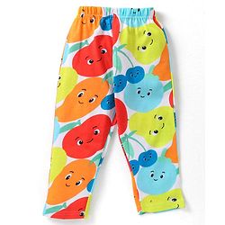 Babyhug Cotton Half Sleeves Nightsuit With Fruit Print-Multicolor.