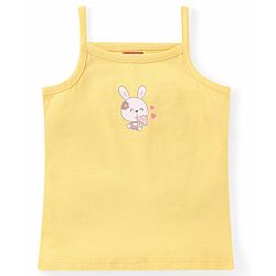 Babyhug 100% Cotton Sleeveless Slips Hearts Floral & Bunny Print Pack of 3 - Multicolour